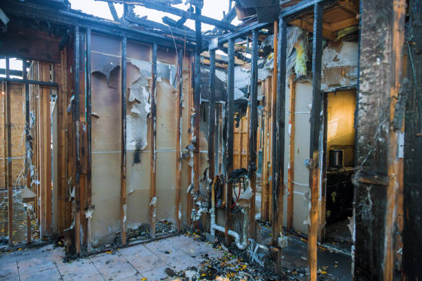 Professional Fire Board Up technician working in Preston, TX